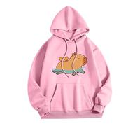 Chaqueta Ligera para Mujer Chic Cuello Redondo Sudadera Ajuste Holgado Sudaderas con Capucha Manga Larga Chaqueta Casual Manga Larga Sudadera Oversize Sportswear 2025 Nueva Ropa Otoño Loungewear