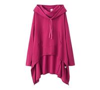 Chaqueta ligera para mujer de gran tamaño con capucha para mujer Oversize Sudaderas Limpieza del suelo con capucha Casual Abrigo Color sólido Abrigos Otoño Chaqueta suelta Ropa Personalizada