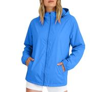 Chaqueta ligera Softshell para mujer, chaqueta de verano resistente al viento, impermeable, con capucha, cremallera, protección solar al aire libre, escalada, senderismo, abrigo liso casual de gran