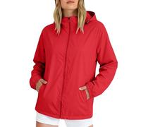 Chaqueta ligera Softshell para mujer, chaqueta de verano resistente al viento, impermeable, con capucha, cremallera, protección solar al aire libre, escalada, senderismo, abrigo liso casual de gran