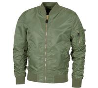 Chaqueta MFH US Airforce MA1 Hombre Urbano Casual Cálido Cortavientos OD Green