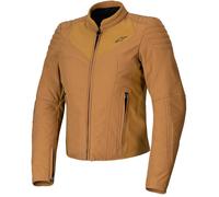Chaqueta Moto ALPINESTARS de Mujer Isia Resistente Al Agua - Marrón Útil / Oro C