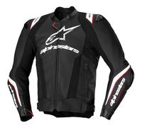 Chaqueta Moto ALPINESTARS en la Piel Misil V3 Ignición - Negro/Blanco 310032512