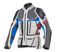 Chaqueta Moto Hombre 4 Temporadas CLOVER Crossover-4 Airbag Wp Azul/Gris