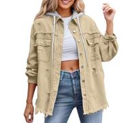 Chaqueta Mujer Chaqueta Tejana Mujer Casaca Biker Marrón Chocolate Vaquera Niña Ligera Verde Militar Oversize Vestido Vaquero Sobrecamisa Ante Negra Cazadora Vintage Primavera Chaquetas 5Xl Women