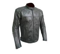 CHAQUETA MUJER PIEL CUERO STINA MBJ2049 NEGRO ENVEJECIDO - Color: NEGRO, Talla: Talla S