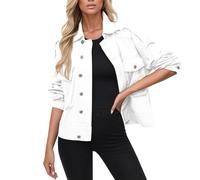 Chaqueta Mujer Primavera Chaqueta Mujer Invierno Oversize Montaña Chaquetones Running Chandal Running Corta Cazadora Biker Vaquera Ropa Ofertas Flash Blanco XXL