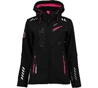 Chaqueta multifunción softshell impermeable para mujer de Geographical Norway Negro 007 L