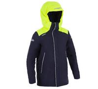 Chaqueta Náutica Sailing 100 Niños Azul Amarillo Cálida Impermeable 8 AÑOS