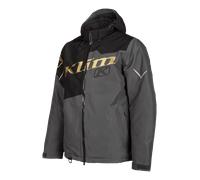 Klim Instinct Chaqueta para moto de nieve juvenil, negro-gris-oro, tamaño L