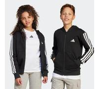 ADIDAS SPORTSWEAR Sudadera con cremallera deportiva 'Essentials' negro / blanco, Talla 176