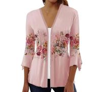 Chaqueta Otoño Mujer Chaqueta De Mujer Ligero Calada Rebeca Corta Cardigan Casual Mangas Largas Basicas Verano Encaje Ropa 2#Azul Real 3XL