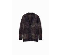 Chaqueta oversize de cuadros para mujer Desigual M