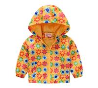 Chaqueta para Bebés Niñas Niños, De Viento Cremallera con Capucha Abrigo Outwear Cortavientos, Moda De Ropa Estampado Chaqueta a Prueba para Niño Niña n17