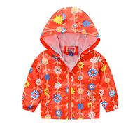 Chaqueta para Bebés Niñas Niños, De Viento Cremallera con Capucha Abrigo Outwear Cortavientos, Moda De Ropa Estampado Chaqueta a Prueba para Niño Niña n17