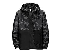 Chaqueta para hombre con capucha, impermeable, cortavientos, transpirable, fina, chaqueta de lluvia, chaqueta funcional, chaqueta para exteriores, cálida y ligera, chaqueta de softshell, abrigos,