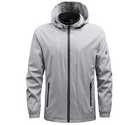 Chaqueta para hombre y hombre, abrigo simple, informal, informal, bolsa deportiva, con cremallera, ropa de béisbol, chaqueta voladora, gris, XXL