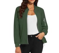 Chaqueta para mujer Chic Y Elegant - Blusa para mujer, algodón, cuello redondo, manga larga, Tops casuales, Outwear Otoño, abrigo al aire libre, abrigo de color puro Tops Relaxed Outwear con