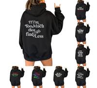 Chaqueta para mujer, elegante, de invierno, con capucha, para mujer, con capucha, diseño de sudaderas, letras estampadas, versátiles, abrigos de moda, abrigos 2025, nueva chaqueta de fantasía, ropa