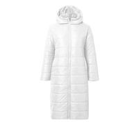 Chaqueta para mujer, invierno, larga impermeable, chaqueta de plumón para mujer, ligera, suave, con capucha, acolchada, cálida, Parka Duvet Anorak a prueba de viento, chaquetas de senderismo, abrigo