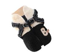 Chaqueta para perros: chaleco acolchado de forro polar cálido y resistente al viento con arnés, trajes para cachorros con apertura trasera, para mascotas pequeñas y medianas en otoño para paseos