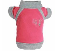 Chaqueta para perros grandes de forro polar "Pantera" de DoggyDolly, rosa, talla M