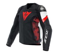 Chaqueta Pelle Hombre Dainese AVRO 5 Black/Red-Lava/White