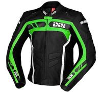 IXS RS-600 1.0, chaqueta de cuero 52 male Negro/Verde/Blanco