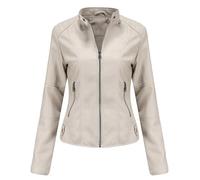 Chaqueta Piel Mujer Chaquetas Mujer Abrigo Corto Terciopelo Vestir Primavera Cazadora Polipiel Doble Faz Ante Entretiempo Bomber De Cuero Negra Vaquera Windproof Marron 4Xl Ropa Beige Rockeras Plumas