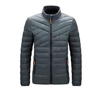 Chaqueta Plumas Hombre Plumifero Plumífero Abrigo Plumon Acolchado Plumiferos Chaqueta Acolchada Cazadora Plumas Puffer Quilted Jacket Abrigos Acolchados Plumíferos Hombre Primavera Invierno Gris XL