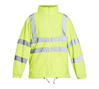 Chaqueta polar amarilla Blackrock Hi Vis, para hombre y mujer, duradera y cálida, antipilling, ropa de trabajo de seguridad reflectante de alta visibilidad, totalmente certificada EN