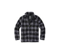 Brandit Teddyfleece Chaqueta, negro-gris, tamaño 2XL