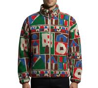 NAPAPIJRI Chaqueta polar beige claro / azul oscuro / verde oscuro / rojo anaranjado XXL EUR