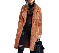 Chaqueta Polar Mujer Abrigo Borrego Largo Cazadora Teddy Mujer Fleece Jacket Women Larga Borreguito Forro Polar Felpa Sherpa Peluda Mujer Abrigos Polares Peluche Peludo Chaquetas Peludas Mujer 3XL