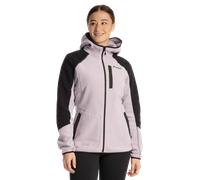 Klim Darby Canyon Sudadera con cremallera de forro polar para mujer, negro-lila, tamaño XL