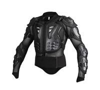 Chaqueta Protectora Integral Motociclistas Adultos, Protector Pecho Espalda y Columna Vertebral, Equipo de protección para Motocross odoterreno Motos de Cross ATV y MTB ,Black-XXL