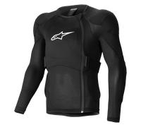 Alpinestars A-Impact Plasma Chaqueta protectora de manga larga, negro-blanco, tamaño S para Hombres