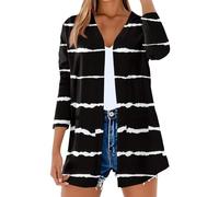 Chaqueta Punto Mujer Cardigan Mujer Cardigans Cálido Frente Abierto Womens Tops Cardigan De Punto Halloween Jersey Casual Invierno Tops for Women Trendy Chaqueta Elegante Floral Marina de Guerra XL