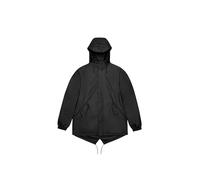 Chaqueta Rains Unisex, Modelo Fishtail, Color Negro, Modelo 18010 01