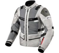 Revit Cayenne 2 Chaqueta textil para motocicleta, Plata, Talla XXL