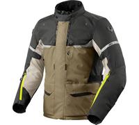 Revit Outback 4 H2O Chaqueta textil de motocicleta, gris-verde, tamaño 2XL para Hombres