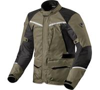 Revit Voltiac 3 H2O Chaqueta textil de moto, gris-verde, tamaño 2XL para Hombres