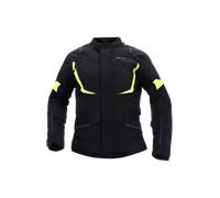 Richa Cyclone 2 Gore-Tex chaqueta textil impermeable para motocicletas, negro-amarillo, tamaño 2XL para Hombres