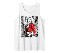 Chaqueta roja Glamour Muse Urban Alley Fashion Ink Art Camiseta sin Mangas