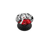Chaqueta roja Glamour Muse Urban Alley Fashion Ink Art PopSockets PopGrip Adhesivo