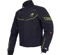 Rukka Armagate Chaqueta textil de motocicleta, negro-amarillo, tamaño 56 para Hombres