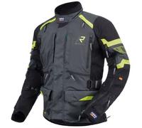 Rukka Madagasca-R Chaqueta textil de motocicleta, antracita/negro/amarillo, Talla 58