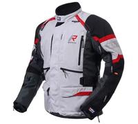 chaqueta rukka madagasca-r - gris / negro / rojo L