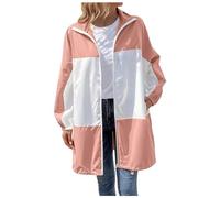 Chaqueta Senderismo Mujer-Chaqueta con Capucha | Abrigo De Senderismo Al Aire Libre con Bolsillos | Chaqueta De Ocio Impermeable Chaqueta Amarilla Mujer Cuero