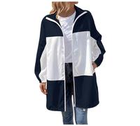 Chaqueta Senderismo Mujer-Chaqueta con Capucha | Abrigo De Senderismo Al Aire Libre con Bolsillos | Chaqueta De Ocio Impermeable Chaqueta Amarilla Mujer Cuero